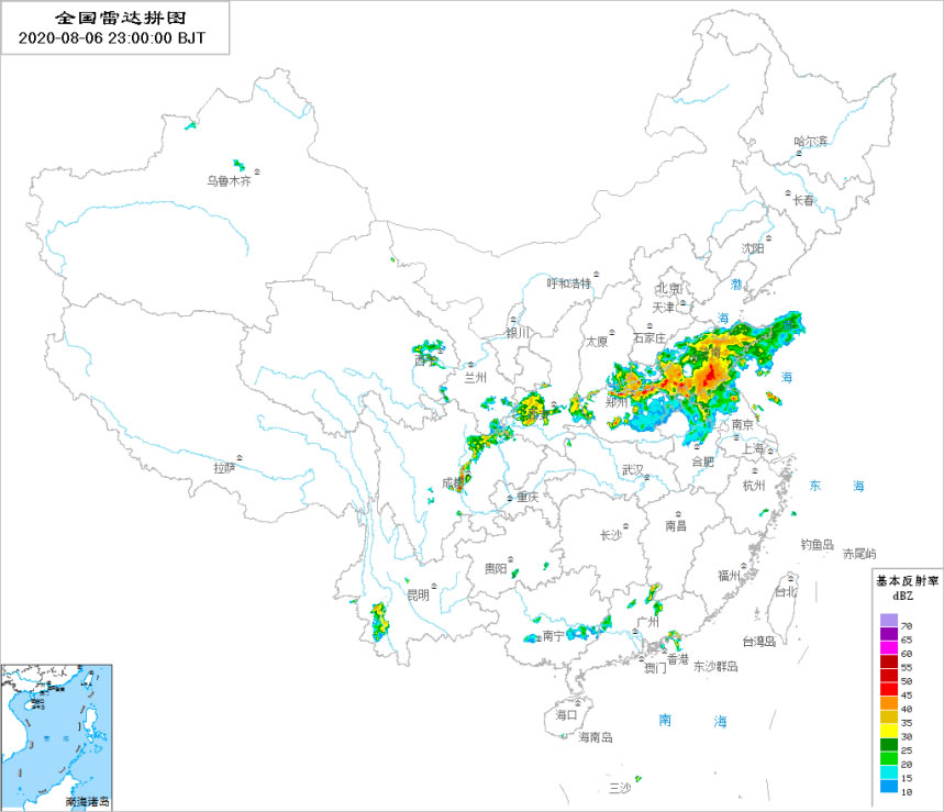 高清雷达云图天气预报